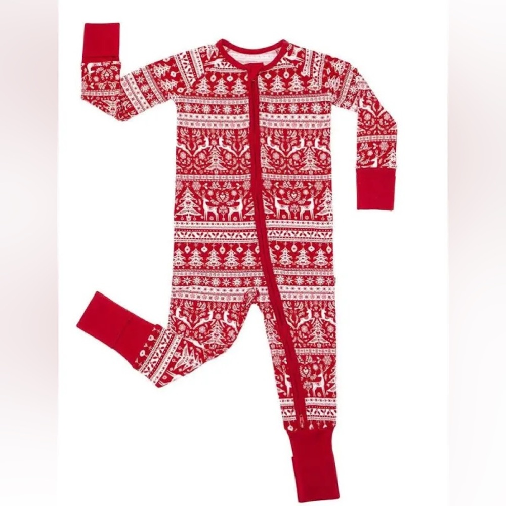 Little Sleepies Red and White Kids Pajamas